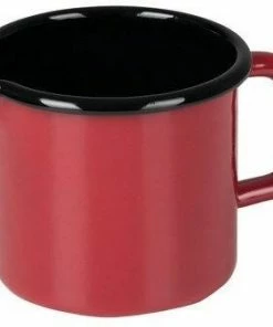 Riess Emaille Riess Schnabeltopf Aus Emaille In Rot 9 Cm / 0,5 L