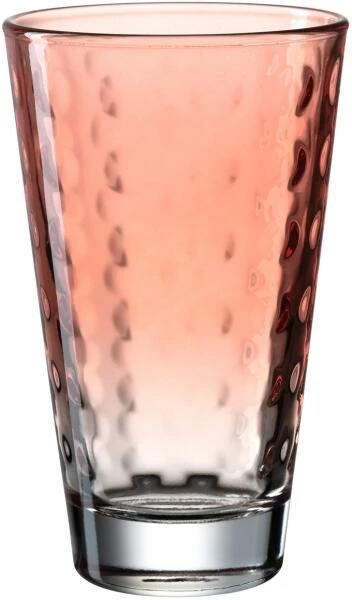 Leonardo Trinkglas OPTIC 300 Ml Rot, 6er-Set