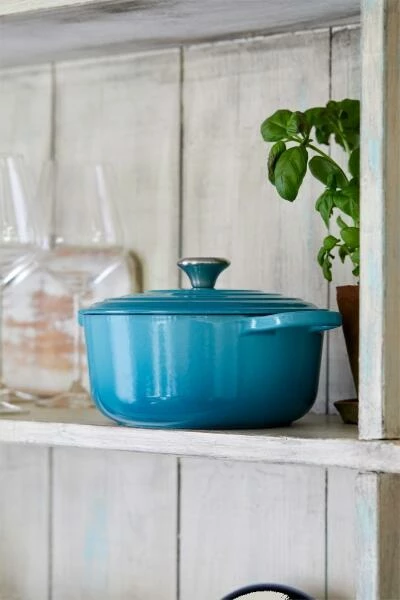 Le Creuset Bräter Signature Oval In Karibik 29 Cm / 4,7 L – Bild 5