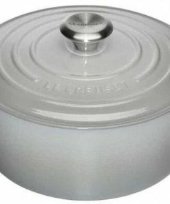 Le Creuset Bräter Signature Rund In Perlgrau 24 Cm / 4,2 L