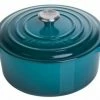 Le Creuset Bräter Signature Rund In Deep Teal 20 Cm / 2,4 L