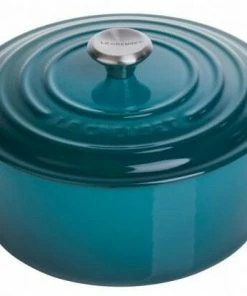 Le Creuset Bräter Signature Rund In Deep Teal 20 Cm / 2,4 L