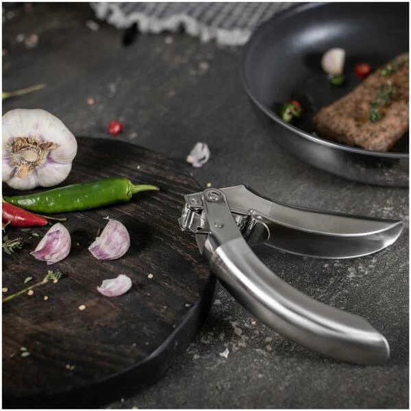 Kuhn Rikon Knoblauchpresse Edelstahl – Bild 2