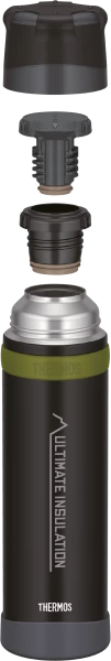 Thermos MOUNTAIN Bev Bottle Cha. Black Mat 0,90l – Bild 3