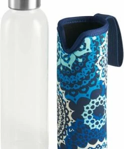 Lurch Glasflasche Mit Iso-Hülle, Blue Moon