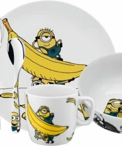 WMF Minions Kindergeschirr Mit Kinderbesteck 7-teilig
