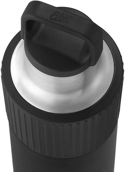 Esbit SCULPTOR Edelstahl Isolierflasche "Standard Mouth" Mit Manschette, 1L, Schwarz – Bild 2