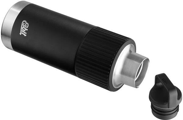 Esbit SCULPTOR Edelstahl Isolierflasche "Standard Mouth" Mit Manschette, 1L, Schwarz – Bild 5