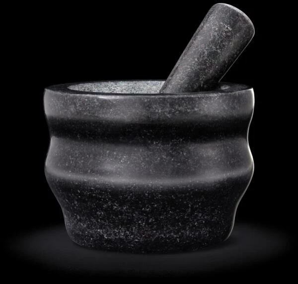 Cole & Mason Stößel Und Mörser Aus Granit, Schwarz, 18 Cm – Bild 2