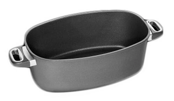 AMT Gastroguss AMT Jumbobräter 40 X 24 Cm Hoch Aus Aluguss Bräterunterbau – Bild 2