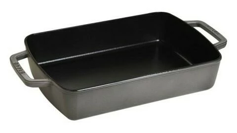 Staub Auflaufform Aus Gusseisen 30 X 20 Cm In Graphitgrau