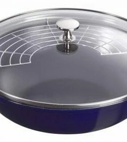 Staub Wok Aus Gusseisen In Dunkelblau, Klein