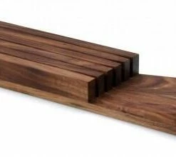 Continenta Messerblock Aus Akazienholz Für Schublade, Unbestückt Für Fünf Messer