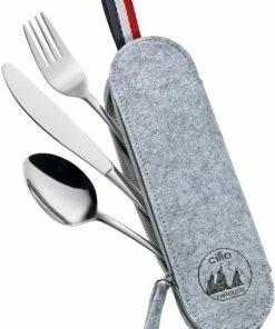 Cilio Besteckset VIAGGIO Grau, 3-tlg.