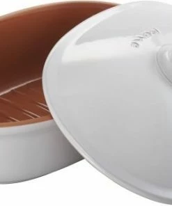 Römertopf Brot-Frischetopf Oval MAXI, Weiß