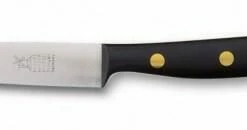 Windmühlenmesser Klassiker K 1 Schwarz Mit Messingnieten (rostfrei)