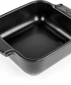 Appolia Auflaufform Quadratisch In Satin-schwarz 36 Cm / 5,4 Liter