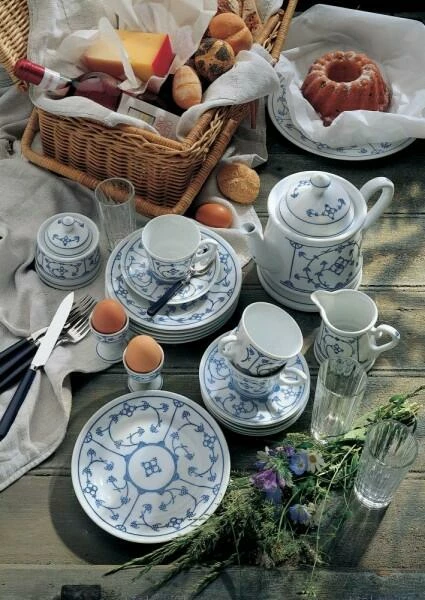 Kahla Tradition Butterdose, Eckig In Blau Saks – Bild 2