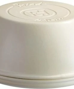 Emile Henry Brotbackform Rund In Creme
