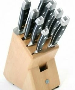 Güde Messerblock Natur Leer, 8 Tlg.