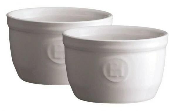 Emile Henry Töpfchen Nr. 9 In Farine, 2er Set