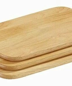 Zassenhaus Frühstücksbrett Gummibaum, 3er-Set