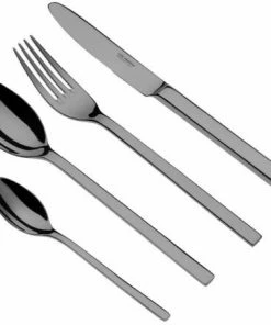 Carl Mertens Besteckserie Livorno, PVD Titan, 24-teilig