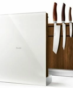 Nesmuk Messerhalter In Eiche Geräuchert, Weiss